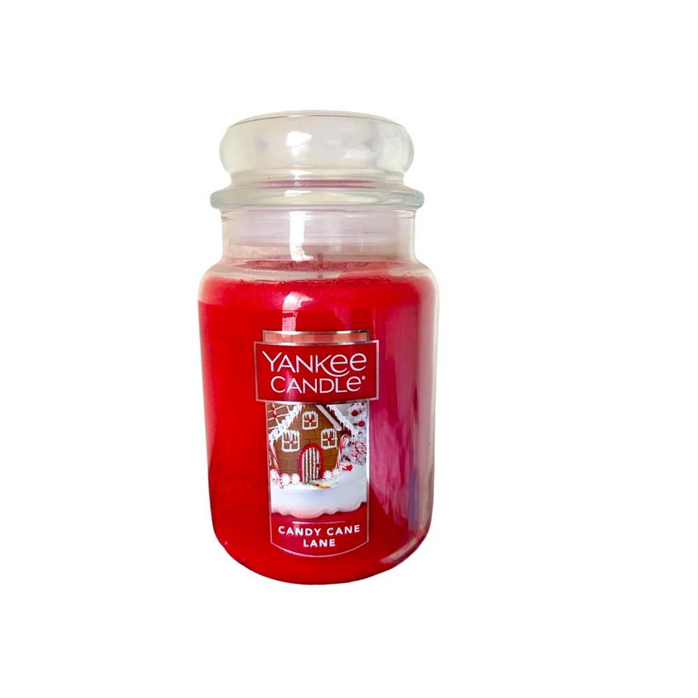 NWT Yankee Candle Candy Cane Lane Large Jar Candle